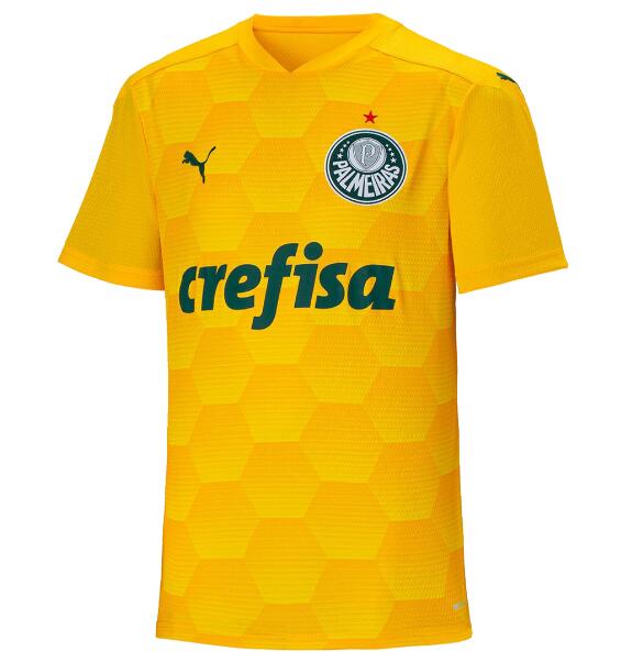 Palmeiras Yellow Goalkeeper Soccer Jersey Shirt 2020/21